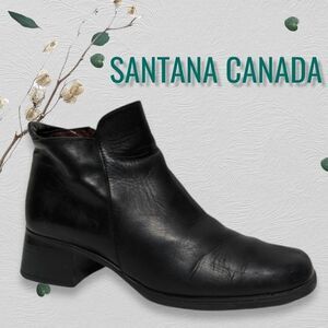 SANTANA CANADA Waterproof Block Heel Ankle Boots